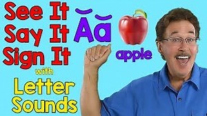See It, Say It, Sign It | Letter Sounds | ASL Alphabet | Jack Hartmann Chords - ChordU