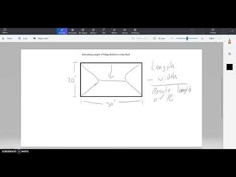 Estimating the Theoretical Length of Ridge on a hip roof