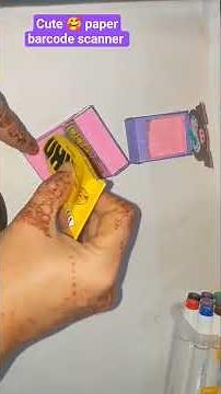 Cute 🥰 diy paper miniature barcode scanner #beorigami #cute #diy #craft