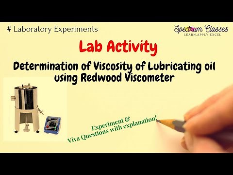 Redwood Viscometer Experiment| Viva Question |Viscosity of Lubricating oils |
