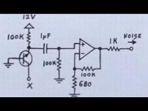 Ultra simple white noise generator with one transistor