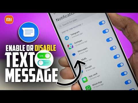 How To Enable or Disable Text Message Notifications On Redmi | Fix MIUI SMS Notification Sound