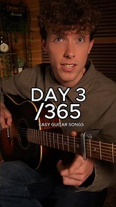 Day 3: Yellow - Coldplay | Easy Acoustic Guitar Tutorial 🎸