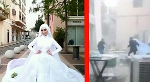 Beirut Explosion Captured On Film During Bride's Wedding Shoot
