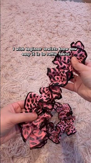 Sewing tip! Sewing ruffles with basic settings.