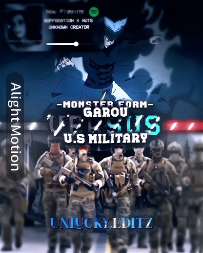 Garou (Monster Form) vs U.S Military