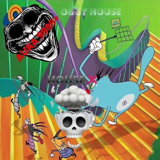 Other Cartoon Houses vs Oggy’s House 💀#shorts #shortsfeed #viral