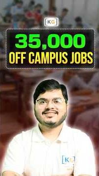 Off Campus Hiring 2026 | 35,000 IT Jobs | 2027 Internships