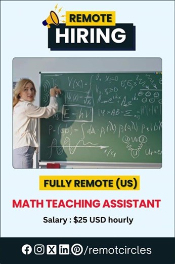 Hiring: Math Teaching Assistant @ThinkAcademyUS