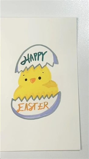 How To Draw An Easter Chick#shorts#easy#funny