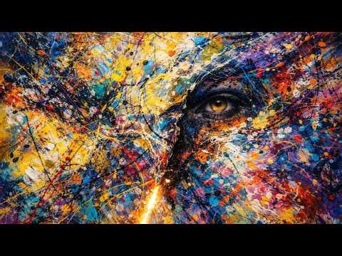 Chaos Portrait Abstract – Expressionist Face Art | 4K Bold Contemporary Display for Frame TV