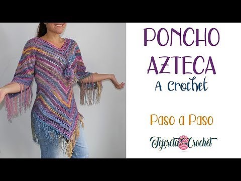 Aztec Crochet Poncho Step by Step