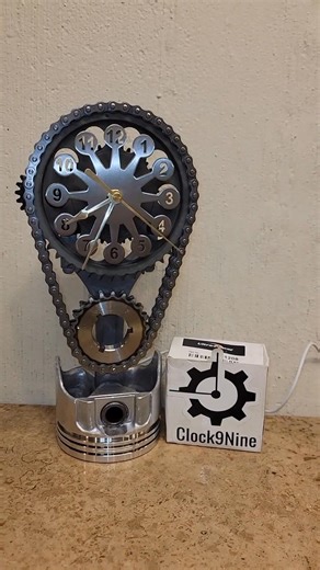 Introducing the ultimate Stainless Steel Engine Clock 🕒⚙️ — a true tribute to vintage industrial craftsmanship.Each clock is uniquely crafted from a real double roller timing set 🔩, showcasing bold mechanical detail and polished steel aesthetics.Perfect for car lovers 🚗, workshop spaces 🛠️, or anyone who appreciates the beauty of engineering art 🧲. | Jadon Langworth