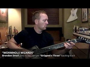 Brendon Small jams to Joe Satriani's "Wormhole Wizards" (Stripped x Three)