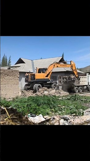 Excavator Demolishes House in Seconds! 🚧 Fast Motion Satisfying Video