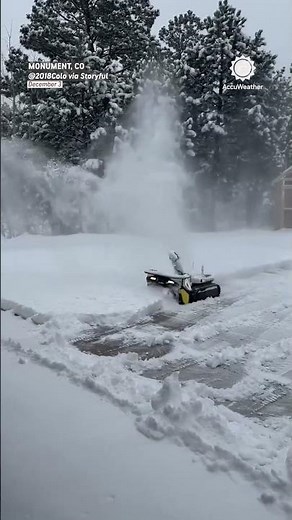 Robot Snowblower Removes Snow In Colorado!