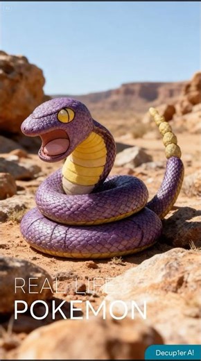 Real Life Pokémon #Ekans #Arbok ポケモン実写AI #アーボ #アーボック #Snake