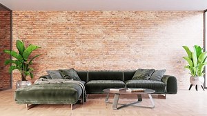 3d video rendering footage contemporary interior design of the living room. Stylish interior of the living room