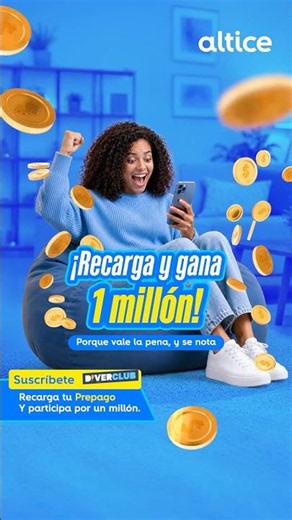 Recarga y gana con altice para ser el próximo millonario