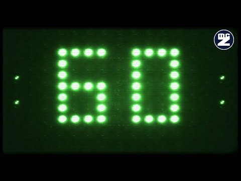 ⏱️ 60 Second Countdown Timer • Green LED Digital Style for Events, Videos and Presentations