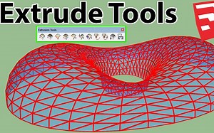 sketchup实用布线插件Extrude Tools
