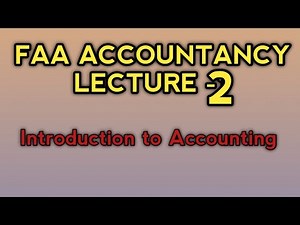 FAA JKSSB Lecture-2 Introduction to Accounting full syllabus