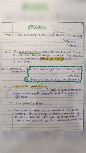 classification elements and periodicity in properties notes for class 11th #part 2 👆🏻