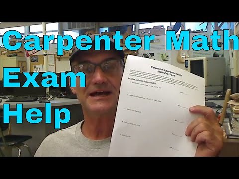 How to Succeed on The Carpenter Apprenticeship Math Pre Exam with Link to Practice Exam and Key
