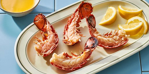 Lobster Tails Steamed in Beer