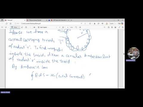 Applications of Ampere's Law, Magnetic Field due to a Toroid and Solenoid