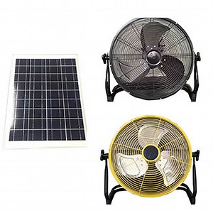 [Hot Item] Sleek Design Solar Rechargeable Fan with 2600mAh Lithium Battery and Fast Charging Time