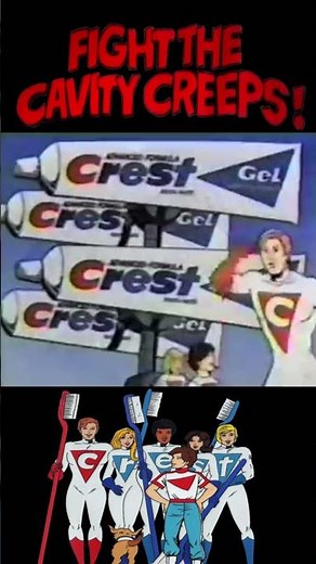 Crest Toothpaste Commercial w/ The Crest Team vs Cavity Creeps #shorts