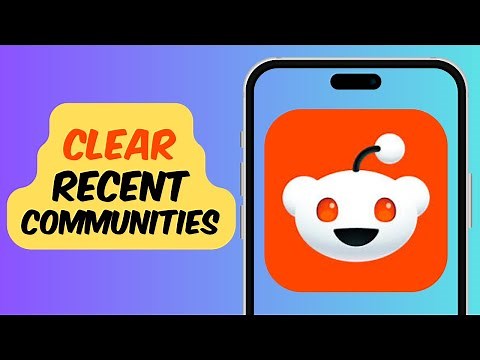 How To Clear Recent Communities | Reddit