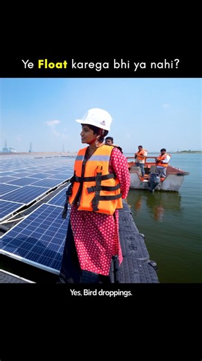 Kavya Karnatac on Instagram: "I travelled to Telangana to explore South India's largest floating solar power plant, built by NTPC. 4 lakh solar panels generate electricity in real time. But also requires goof management. Workers here clean these panels everyday, sometimes also getting severely dehydrated. The full video is now live on YouTube. Creative Producer: @jytsna Edited by: @jeeone.bora"