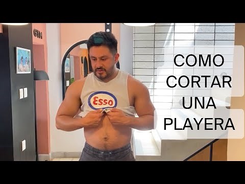 How to cut a t-shirt. Make your own t-shirt/tank top for the gym.