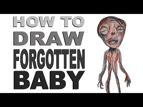 How to draw Forgotten Baby (Trevor Henderson)