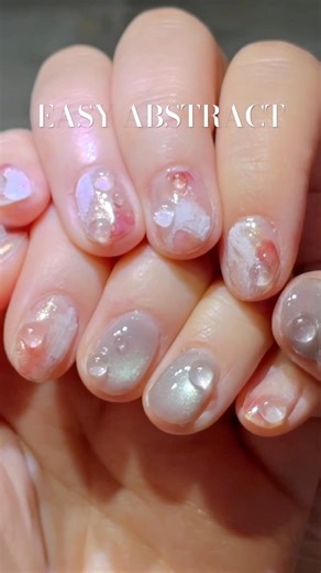 Mini Canvas, Big Art: Create Abstract Nuance in One Stroke #knails #nails