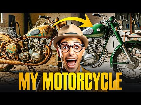 My Rusty Motorcycle Restoration Full Rebuild 🏍️