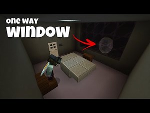 How to Make a One Way Window in Minecraft