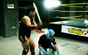 CWF 中国摔角第一场硬核赛 高原 VS 流星 2017.01.14