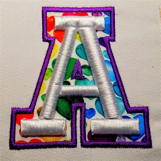 3D Puff With Applique Embroidery Sport Font 4 Sizes (2-3.5in) 9 Formats   BX Format - Digital Machine Embroidery Files - Etsy