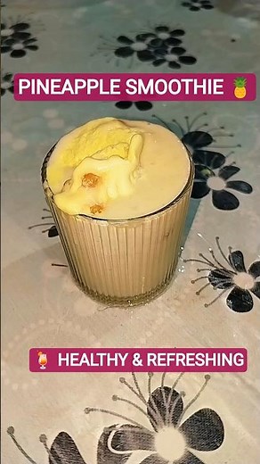 🍍 5 Minute Pineapple Smoothie Recipe | Healthy Summer Drink #shorts #smoothie