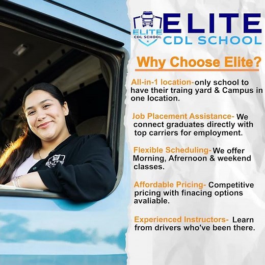 Elite CDL School: The Only All-In-One Trucking Training Campus in Town!