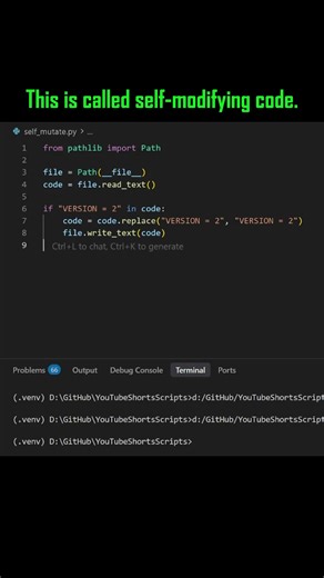 Python Can Rewrite Its Own Code #Python #PythonTricks #Programming #LearnPython #DevAsService