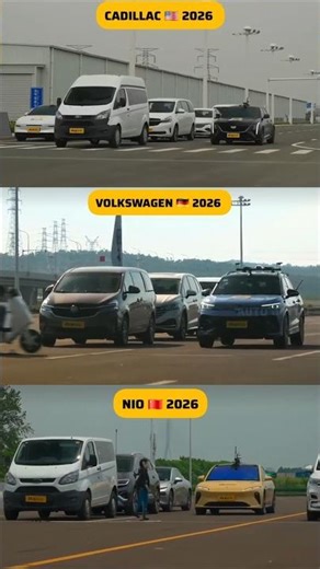 Cadillac VS Volkswagen VS NIO: 2026 AEB BRAKE TEST! 😱🛑