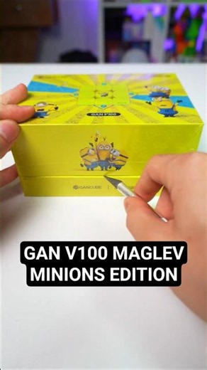 Unboxing the GAN V100 Maglev Minions Edition! #unboxing #gancube