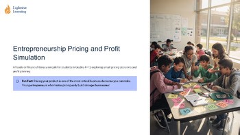 Entrepreneurship Pricing and Profit Simulation hands on financial literacy