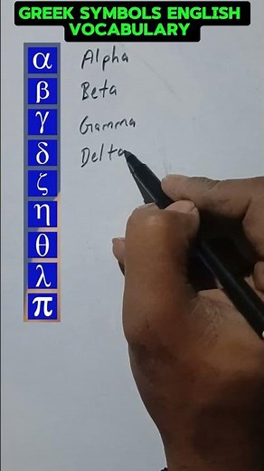 Greek Symbols English Vocabulary 🧑‍🎓💯👍 #english