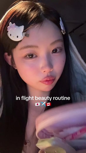 why is air canada food so bad 😭 #inflightskincare #skincareroutinetips #beautyroutine