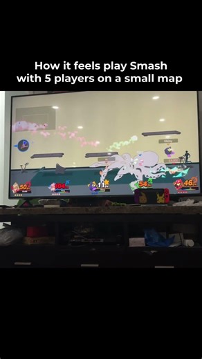 We haven’t played Smash Bros in years so we were just smashing random buttons 😭 #supersmashbros